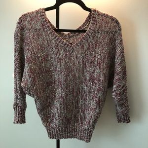 Dolman v-back sweater